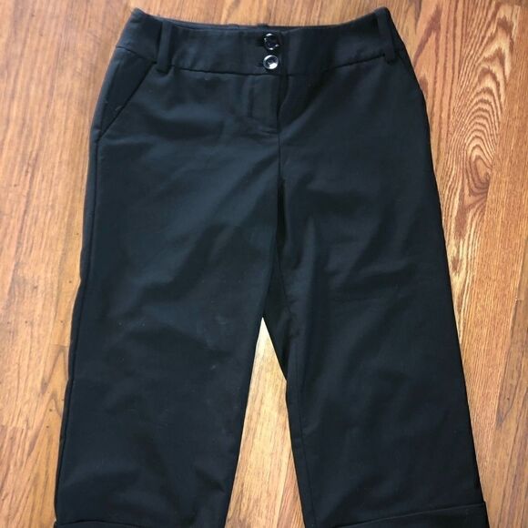 The limited Cassidy fit wide leg Women’s black dress capris black sz 4 - Picture 1 of 3